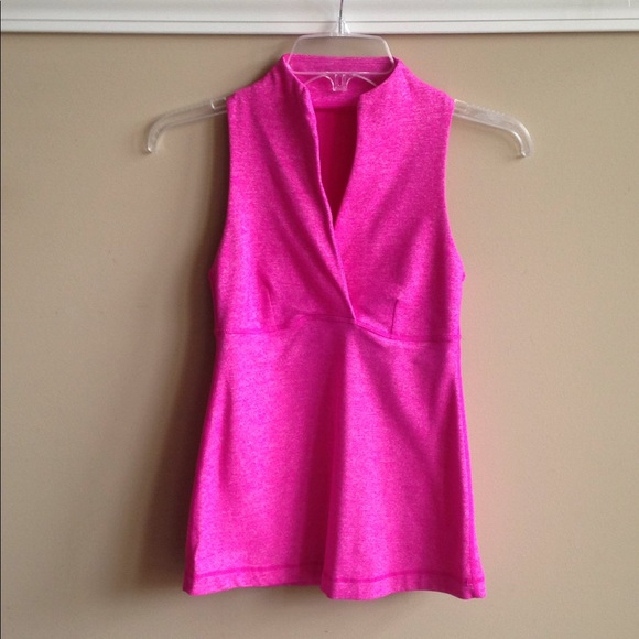 lululemon athletica Tops - Lululemon Hot Pink Whisper Yoga Tank. EUC. Size 4.